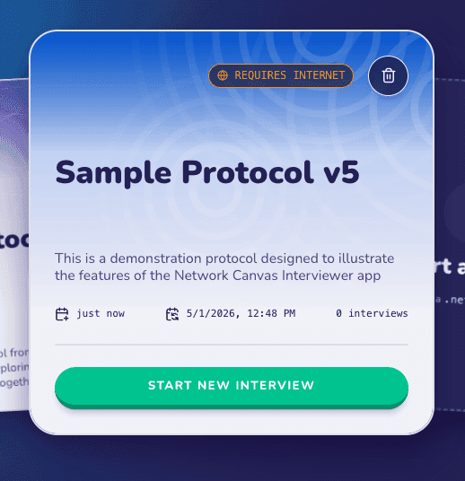 A protocol card