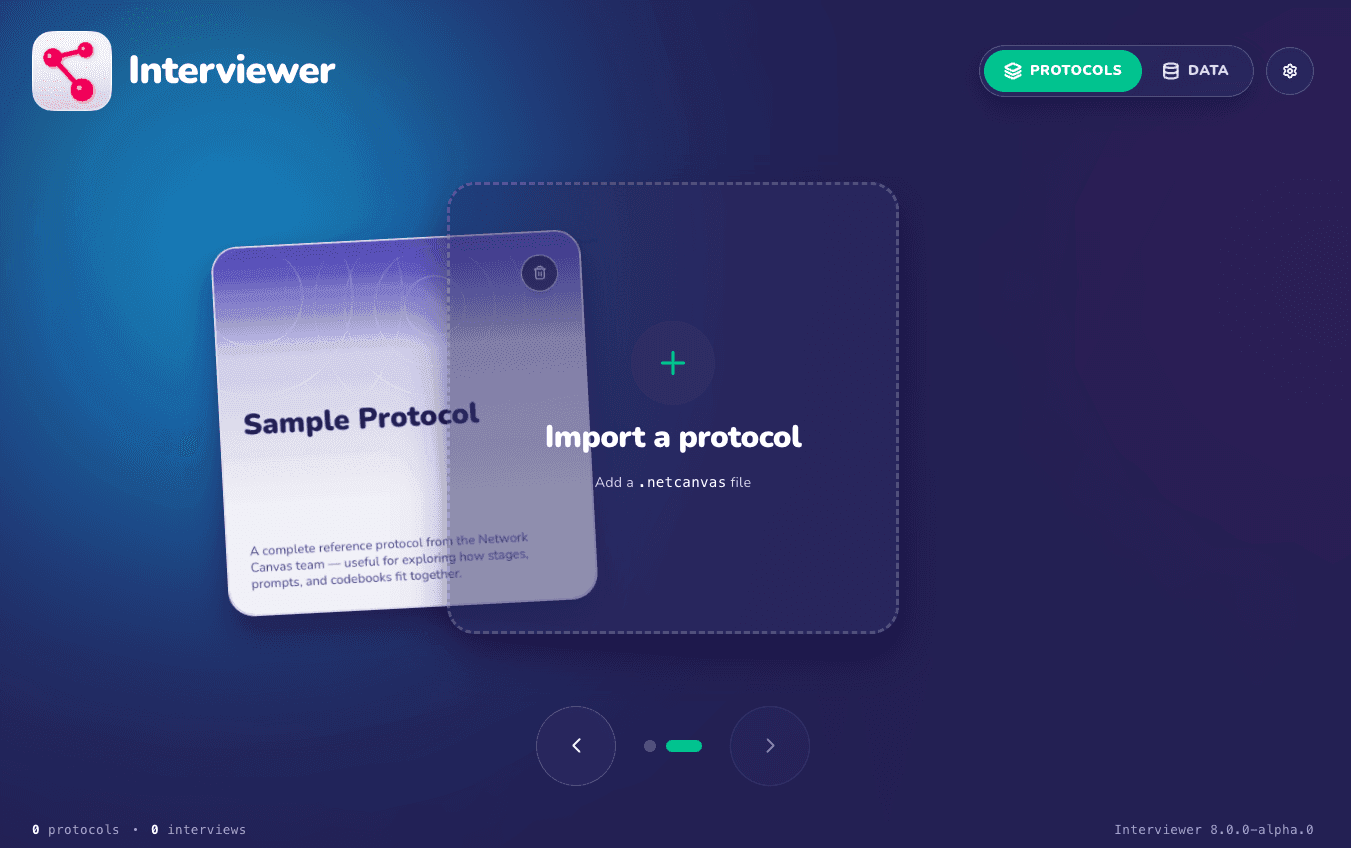 The Interviewer start screen